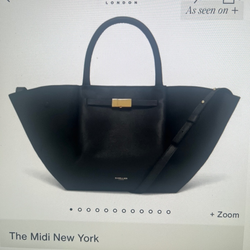 Authentic Demellier Midi New York handbag, Olive green